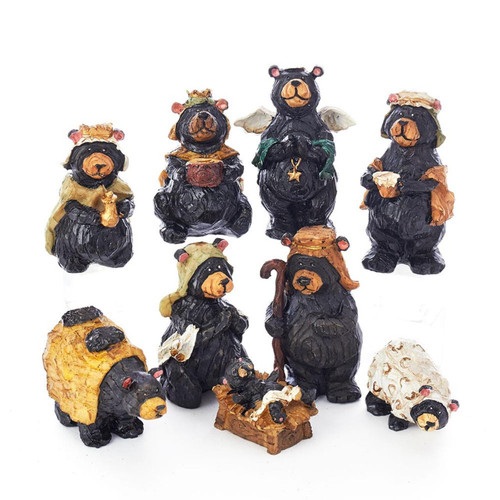 Bear Nativity Set, 9-Piece Set