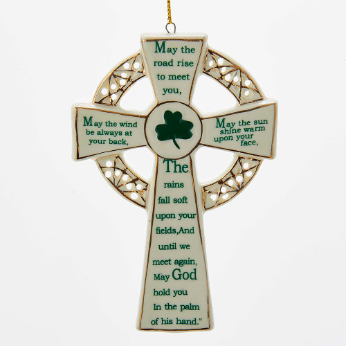 Porcelain Irish Cross Ornament