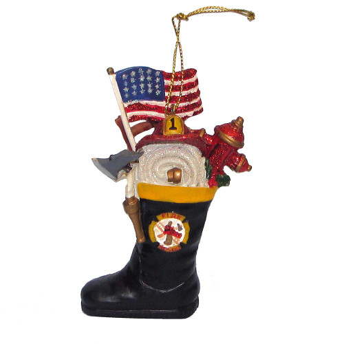 Firefighter's Boot Ornament