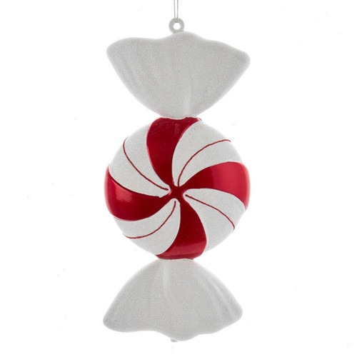 Red and White Peppermint Candy Ornament