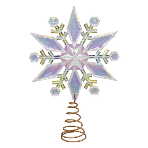 12.75“ Iridescent Snowflake Treetop