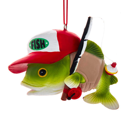 Fishing Dude Hanging Ornament