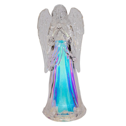 10.5“ Battery-Operated LED Light Up Angel With Water