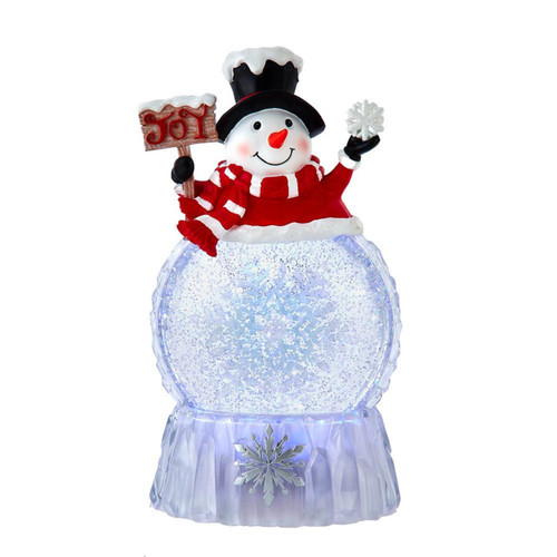 Battery Operated USB Christmas Snowman Water Globe