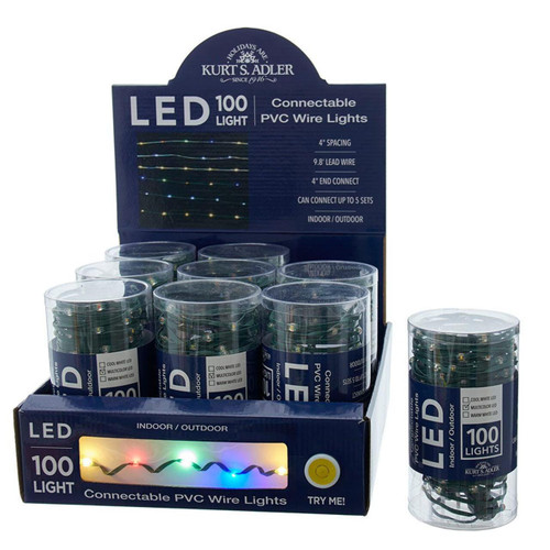 33' 100L Multicolored LED Ribbon Light With PVC Wire In PDQ