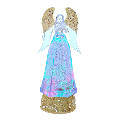 10.24“ Battery Operated LED Lighted Angel Lantern
