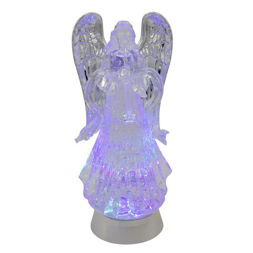 10.5“ Battery-Operated LED Light Up Angel With Water