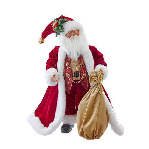 40“ Jacqueline Kent Traditional Santa With Bag