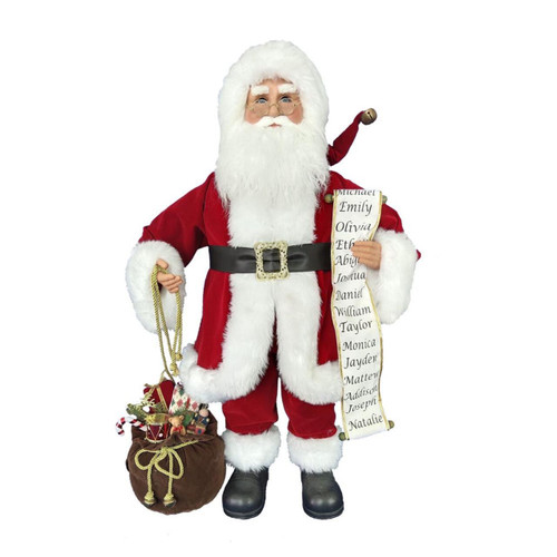 34“ KSA Kringles Traditional Santa