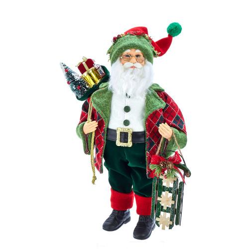 18“ KSA Kringles Red and Green Santa and Gifts