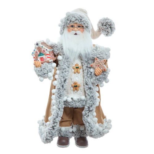 17.25“ KSA Kringles Standing Gingerbread Santa