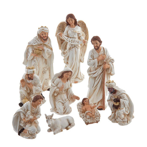 2-8.25“ Nativity Table Piece, 10-Piece Set