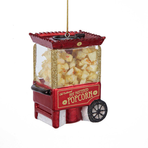 Noble Gems™ Popcorn Machine Glass Ornament