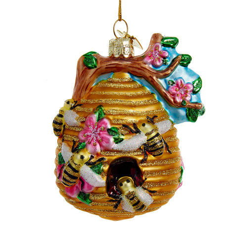 Noble Gems™ Beehive Glass Ornament