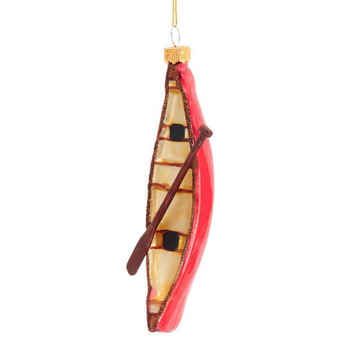 Noble Gems™ Glass Canoe Ornament