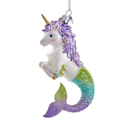 Noble Gems™ Glass Mercorn Ornament