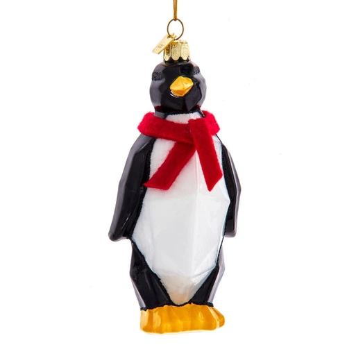 Noble Gems™ Glass Geometric Penguin Ornament