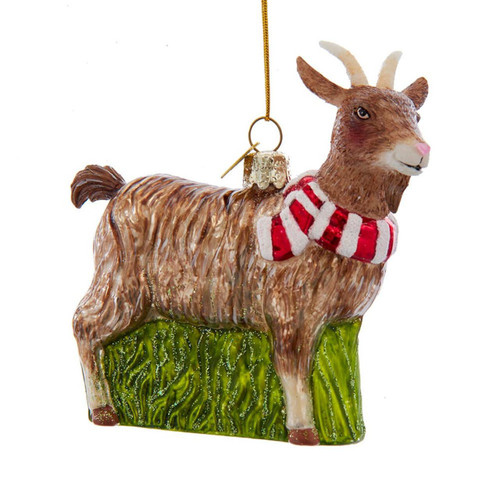 Noble Gems™ Glass Goat Ornament