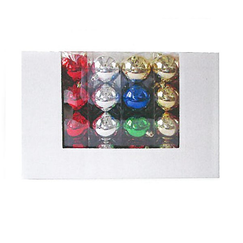 80MM Shatterproof Ball Ornaments, 24-Box PDQ
