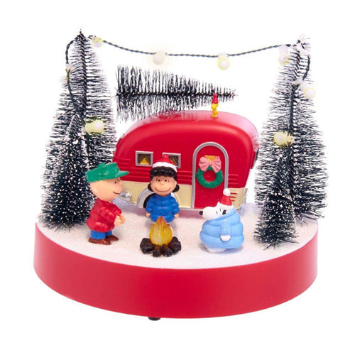 7“ Peanuts© Battery-Operated LED Musical Camper Table Piece