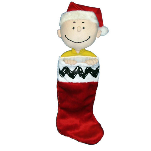 Peanuts© Charlie Brown Plush Head Stocking