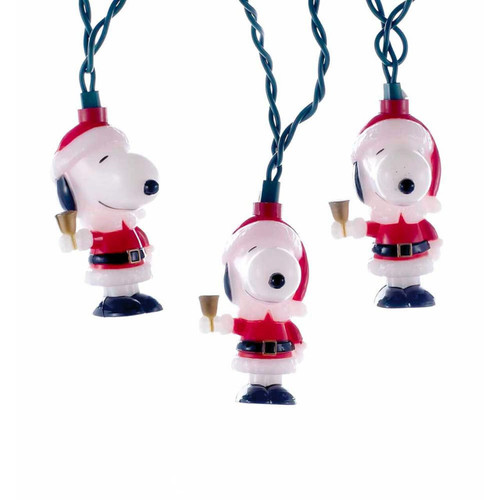 9' UL 10L Peanuts© Snoopy In Santa Suit Light Set