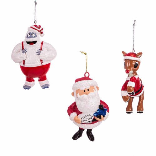 Rudolph The Red Nose Reindeer® Blow Mold Ornament Set, 3 Piece Set