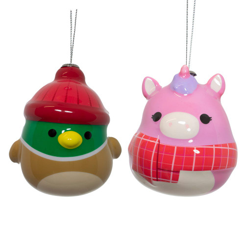 Squishmallows® Diva Decoupage Ornaments, 2 Assorted