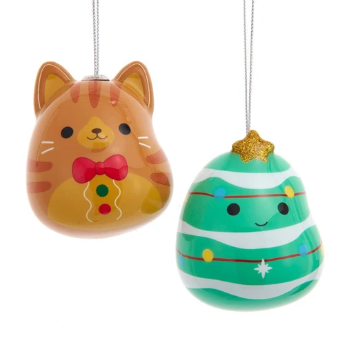 Squishmallows® Johann & Jones Decoupage Ornaments, 2 Assorted