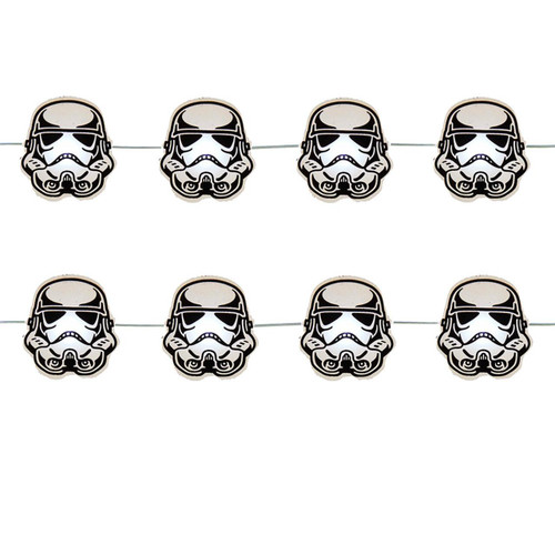 9' Battery Operated 20L Star Wars™ Stormtrooper Fairy LED Light Set In PDQ