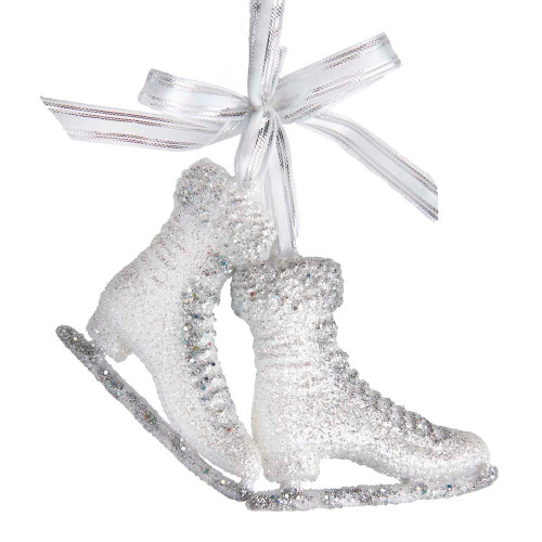 Ice Skates With Glitter Ornament