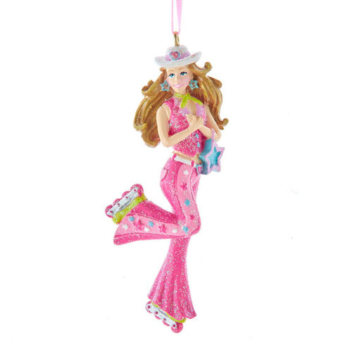 Pink Roller Skating Doll Ornament