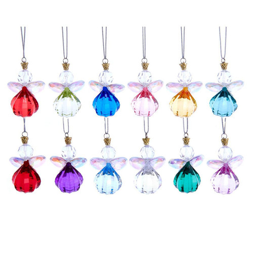 Krystal Wishes Angel Ornament Refill, 12 Assorted
