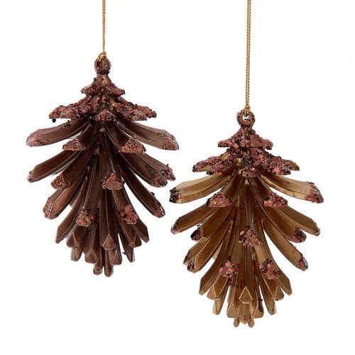 Pinecone Ornaments, 2 Assorted