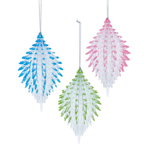 Finial Ornaments, 3 Assorted