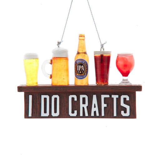 “I Do Crafts“ IPA Beer Ornament