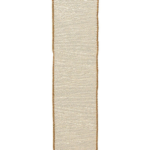 Sheer Gold Double Wire Ribbon