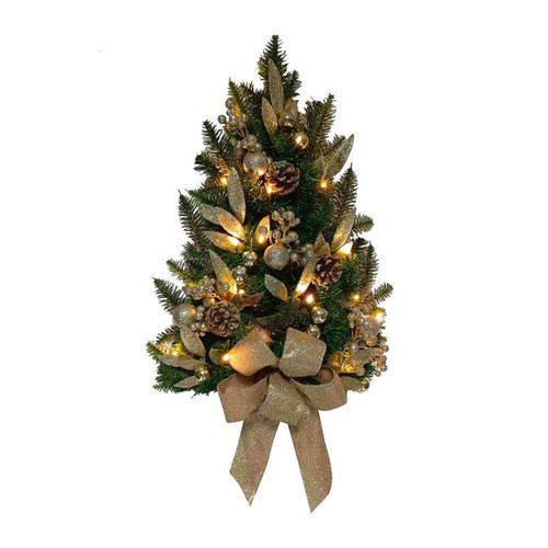 22“ Battery Operated Pre-Lit Decorated Champagne Wall Tree