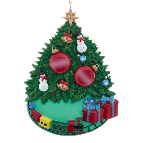 Christmas Tree Family of 2 Ornament For Personalization