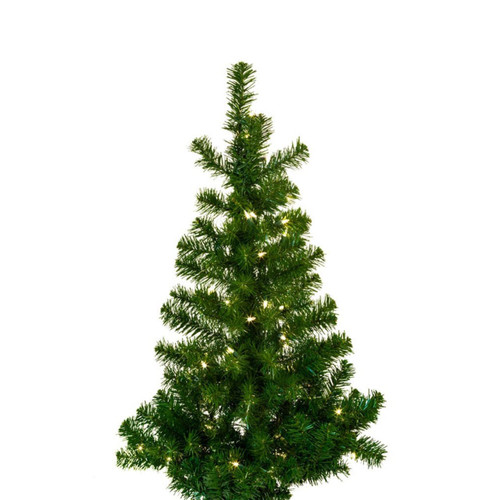 3' Pre-Lit Clear Incandescent Norway Pine Wall Tree