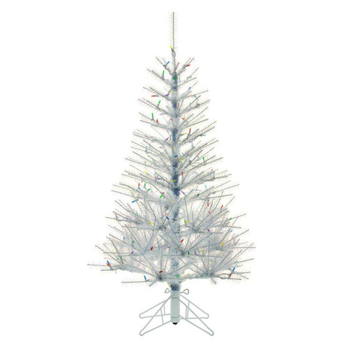 4.5' Pre-Lit Multicolored LED Glisten Pine Tree