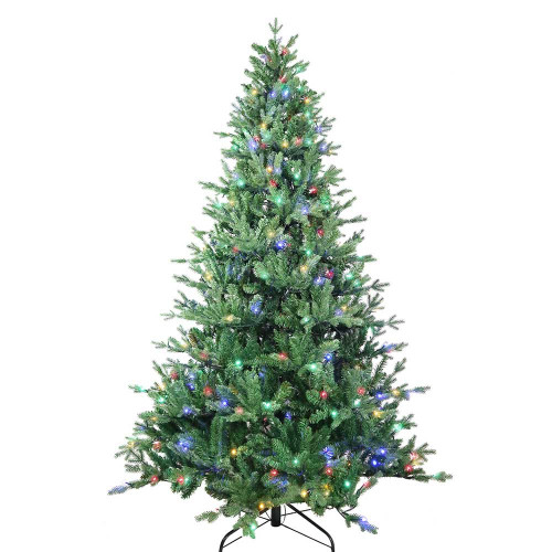 7' Pre-Lit Multicolor LED Jackson Pine Tree