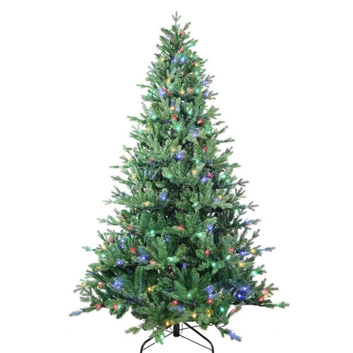 7' Pre-Lit Multicolor LED Jackson Pine Tree