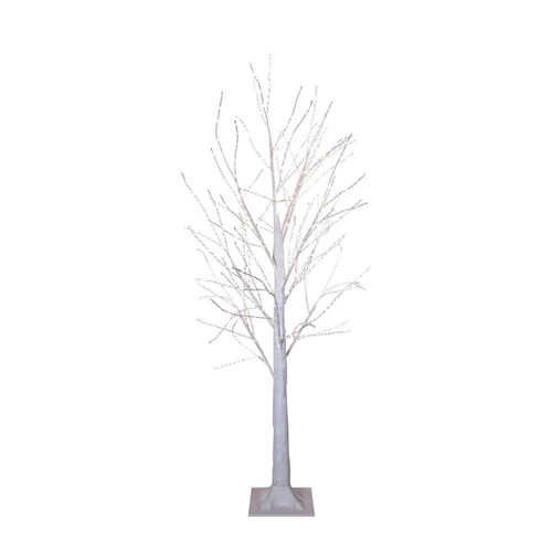 4' Pre-Lit Warm White Fairy LED Winter White Twig Tree