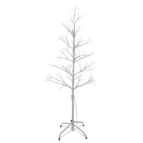 4' Pre-Lit Multicolored Fairy LED White Birch Twig Tree