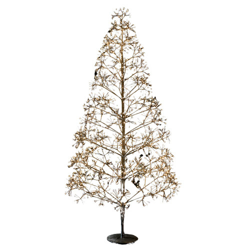6' Pre-Lit Warm White LED Silhouette Fairy Tree