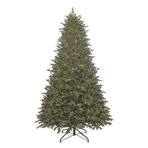 9' Pre-Lit Warm White Cluster LED Noble Fir Tree