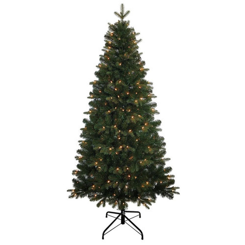 7' Pre-Lit Warm White Incandescent Studio Spruce Tree