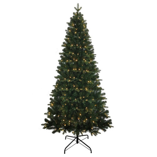 7' Pre-Lit Warm White LED Studio Spruce Tree