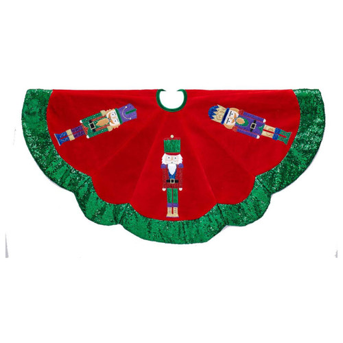 48“ Velvet Nutcracker Tree Skirt